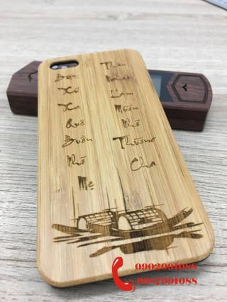 Ốp iphone 7 bằng gỗ
