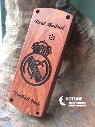 Vỏ gỗ nokia 1202 - Real Madrid